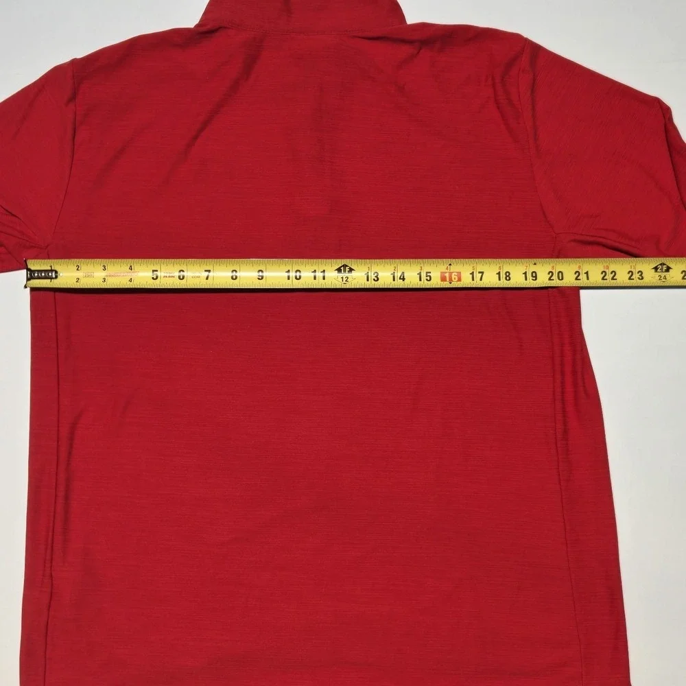 Nike Dri-FIT 1/4 Zip Pullover Mens Large Red Long Sleeve Athletic Running Top